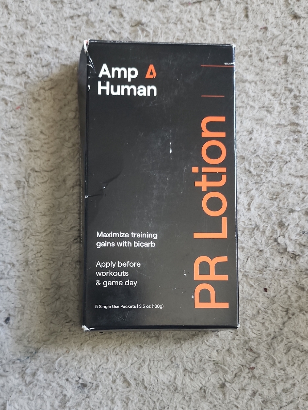 Amp Human PR Lotion - Black & Orange Packaging